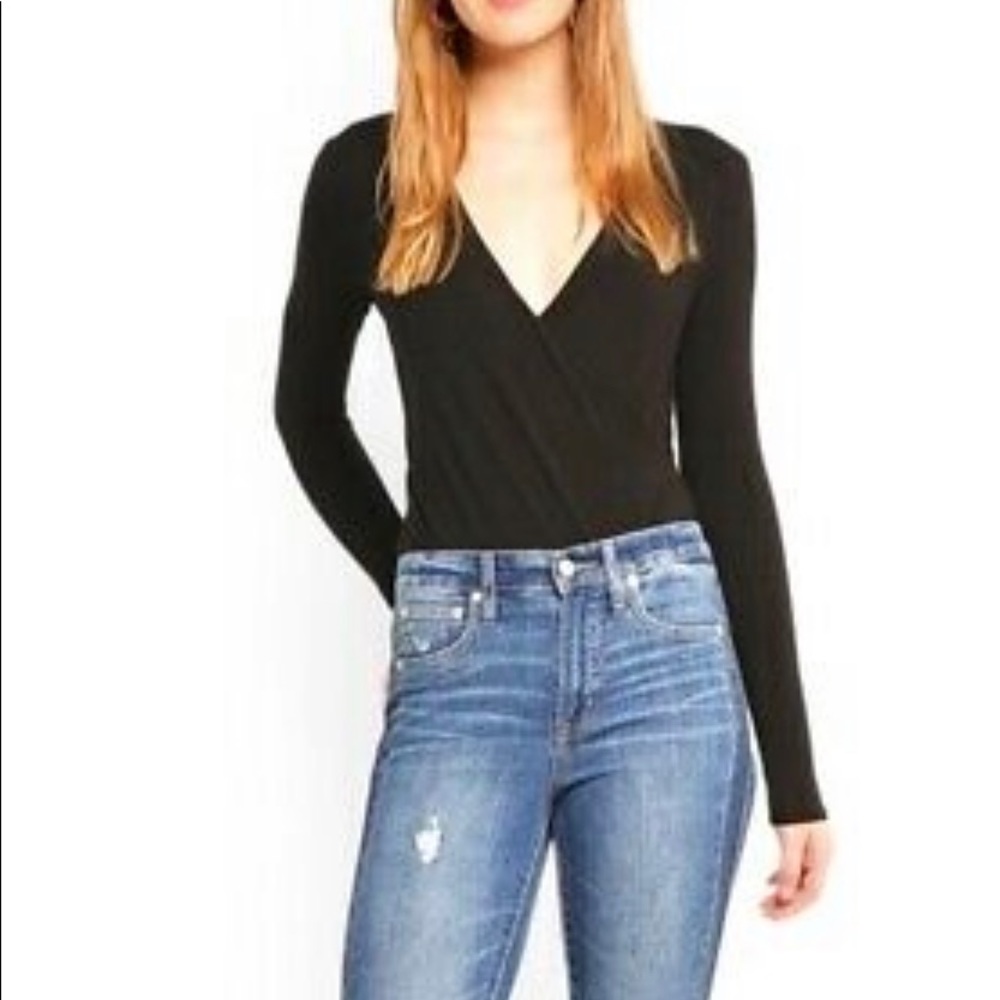 JCrew Factory Wrap Front Jersey Top - NWOT